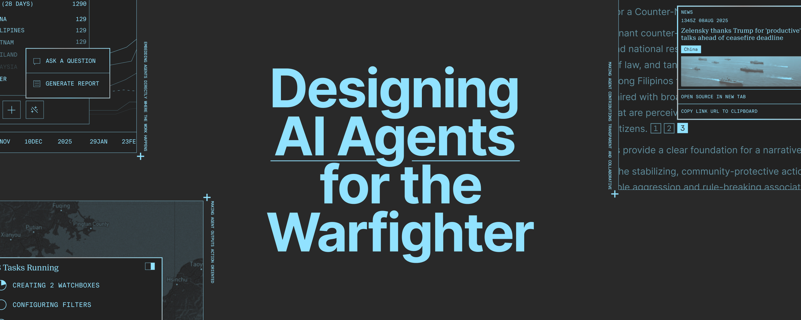 Designing AI Agents for the Warfighter